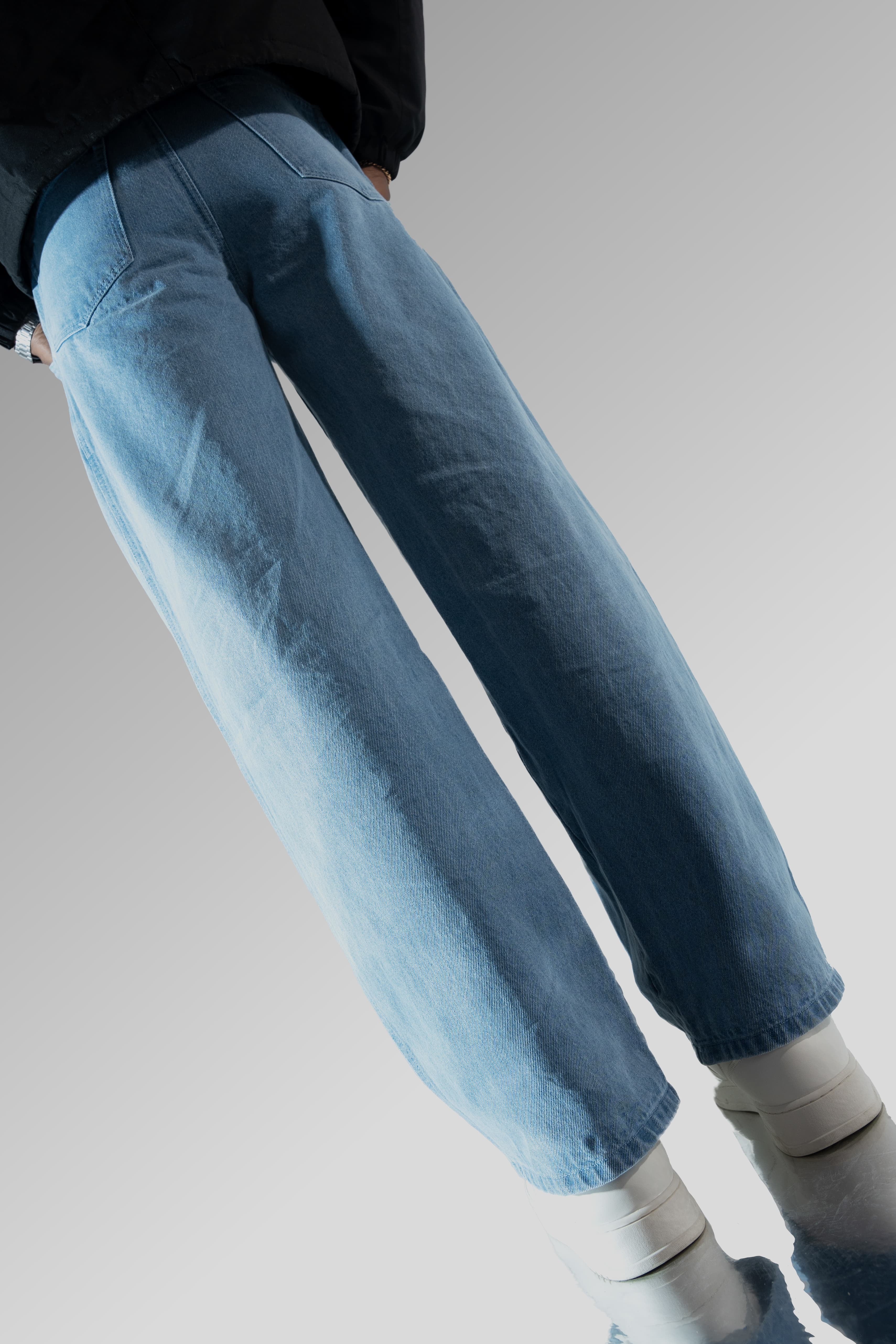 Icy Blue Straight Fit Jeans