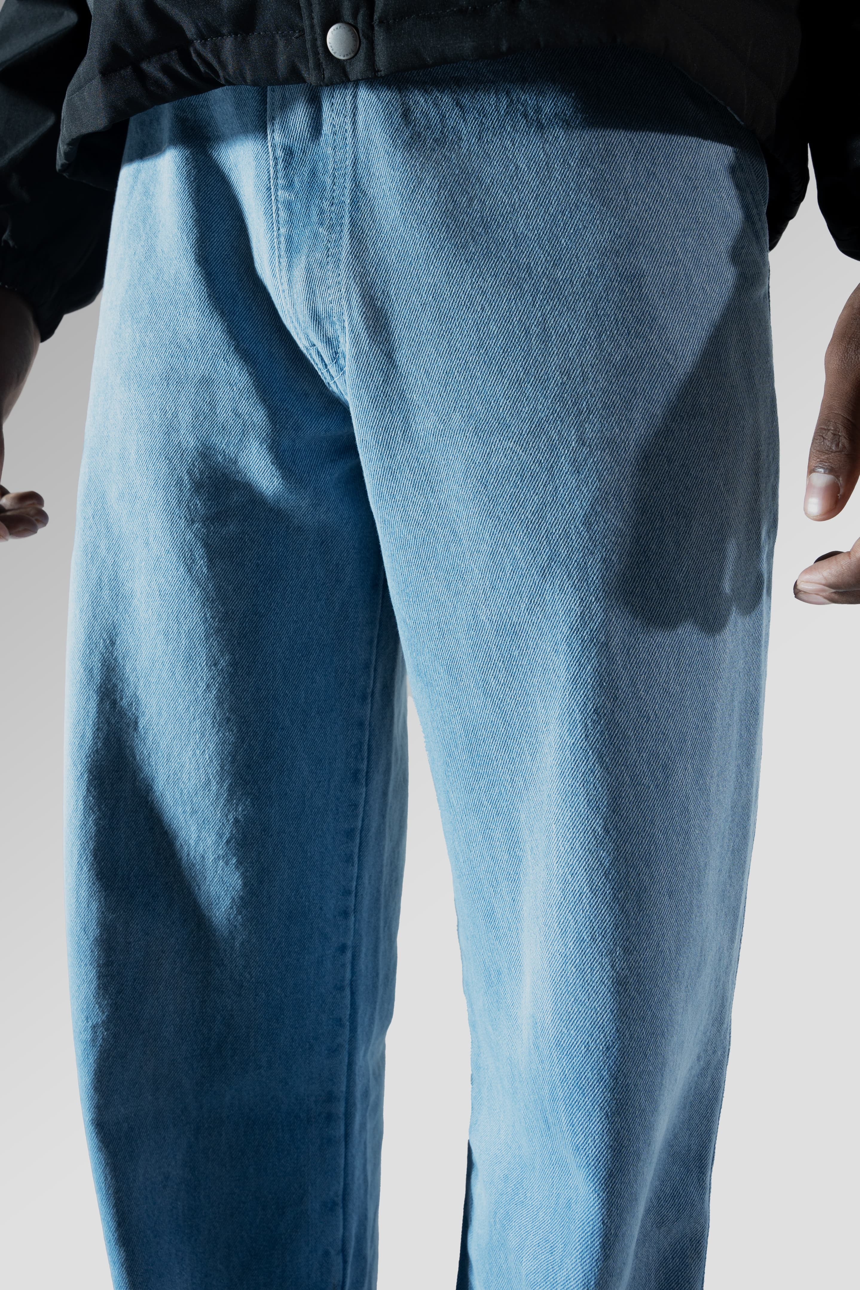 Icy Blue Straight Fit Jeans