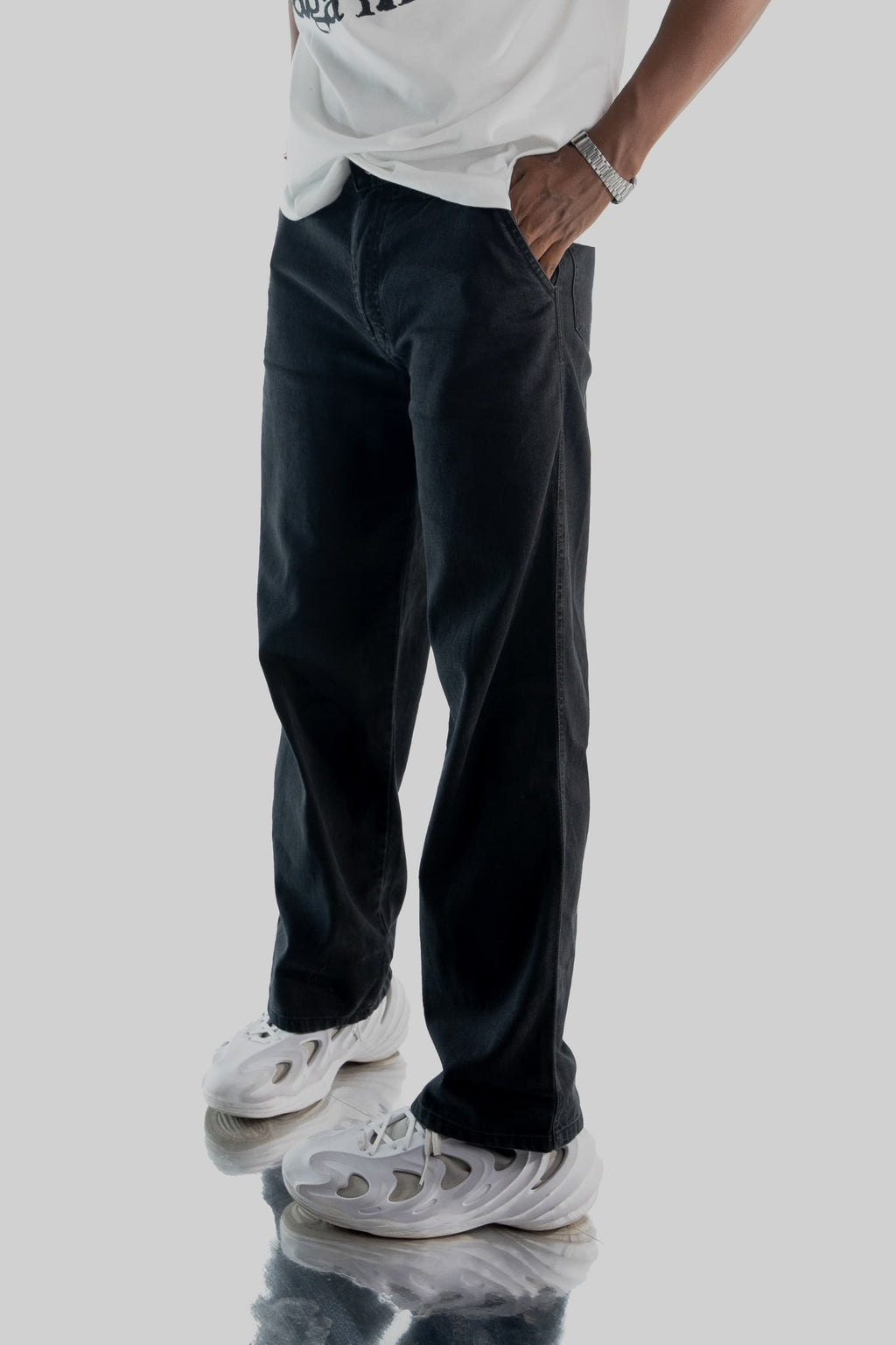 Black Straight Fit Jeans
