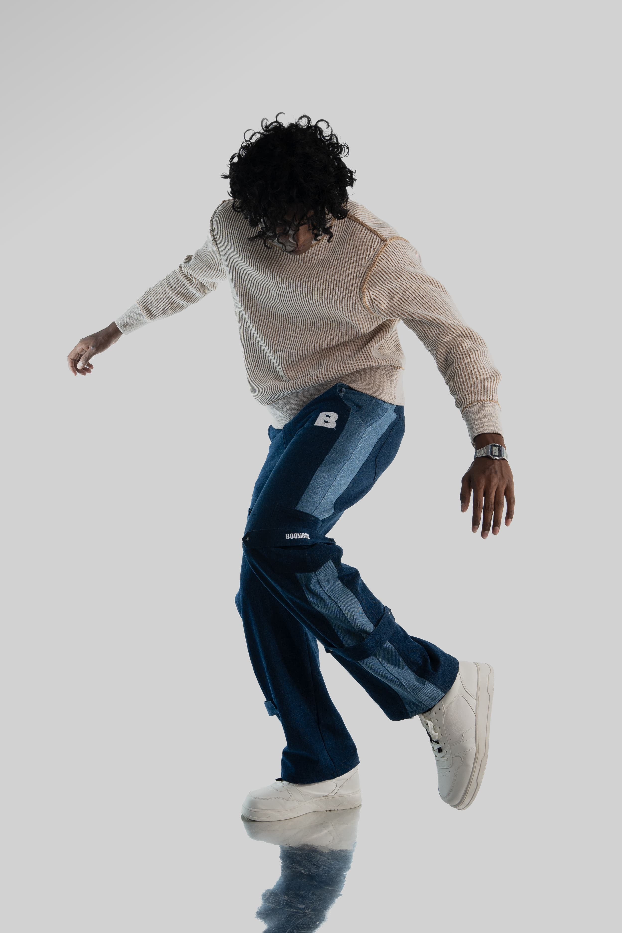 Dual Tone Baggy Pants