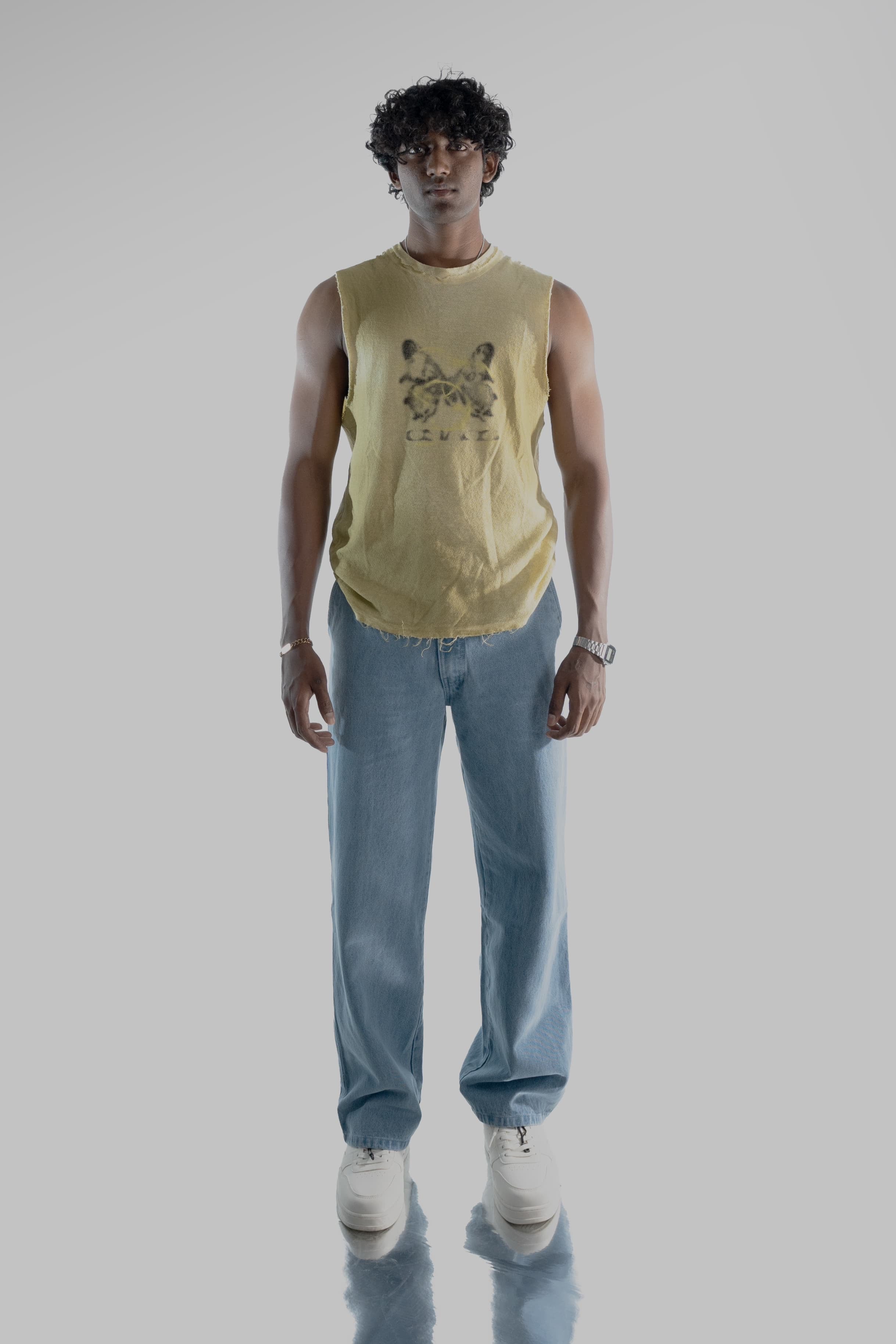 Icy Blue Straight Fit Jeans