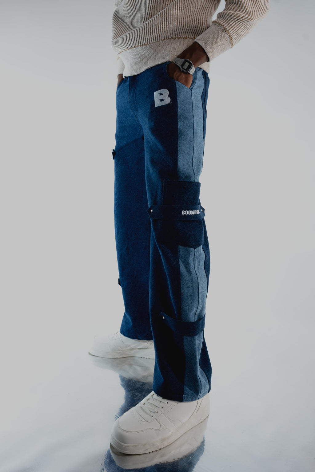 Dual Tone Baggy Pants