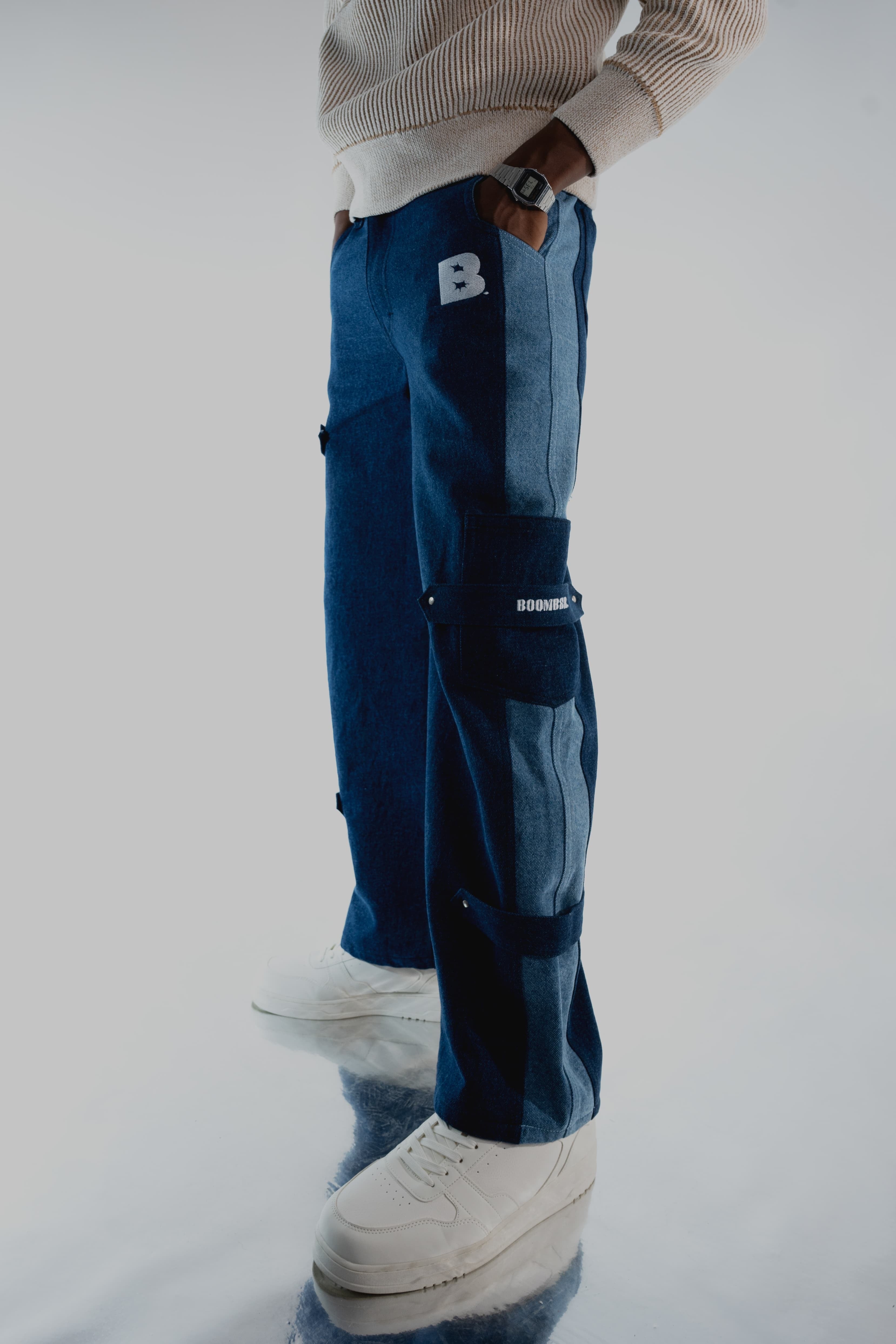 Dual Tone Baggy Pants